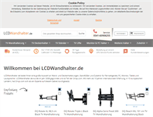 Tablet Screenshot of lcdwandhalter.de